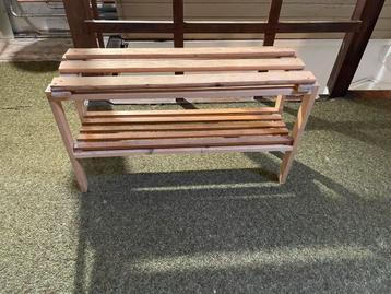 Houten schoenenrek - 82x25x50cm - Gratis af te halen