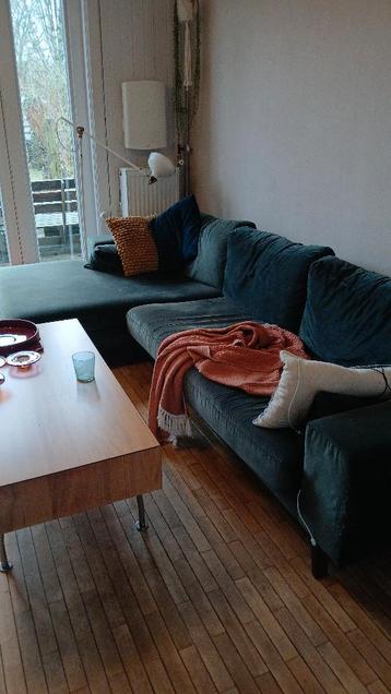 Gratis af te halen - groene fluwelen bank