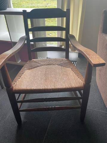 Gratis stoel met rieten zitting - ophalen voor 1 maart.