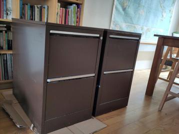 Degelijke Dossierkast / Archiefkast 2x, gratis af te halen
