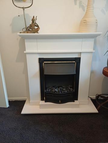 Schouw met werkend sieraden kachel