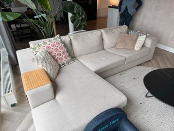 Grote bank met longchair - 280x175cm