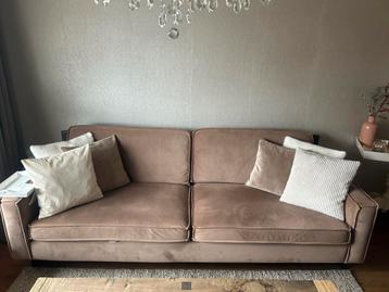 Prachtige GRATIS,  velvet 3zits bank