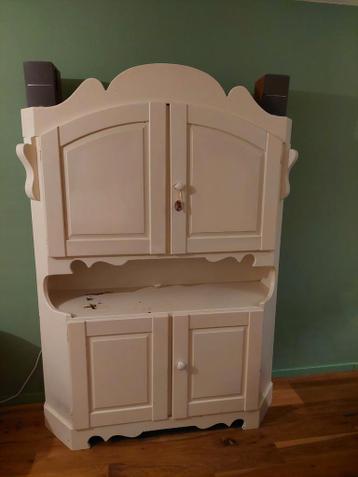 Gratis Witte eikenhouten servieskast/dressoir