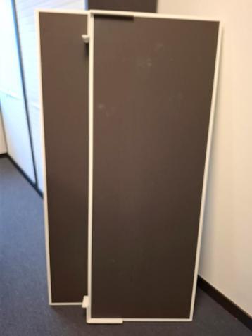 2 x Bureau scheidingswanden 160 x 60 x 4