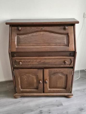 Donker eiken secretaire
