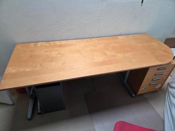 Mooie bureautafel met los ladeblok