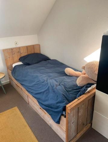 Steigerhouten Eenpersoonsbed