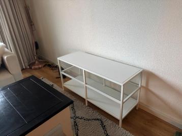 Tv meubel glas + metaal