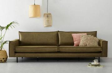 Lexington 4-zitsbank olijfgroen eco-leer