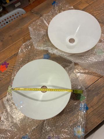 lampenkappen van wit glas