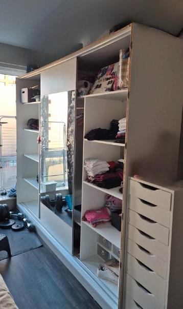 ruime kledingkast Houston met spiegeldeur H 214 cm × B 250cm