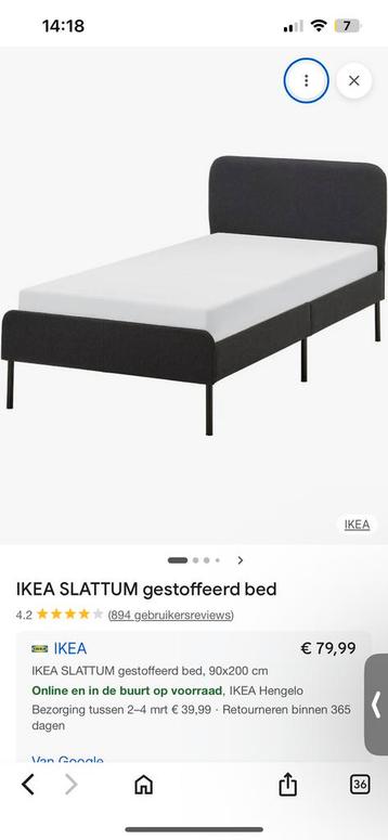 Gratis IKEA SLATTUM bed 90x200 cm