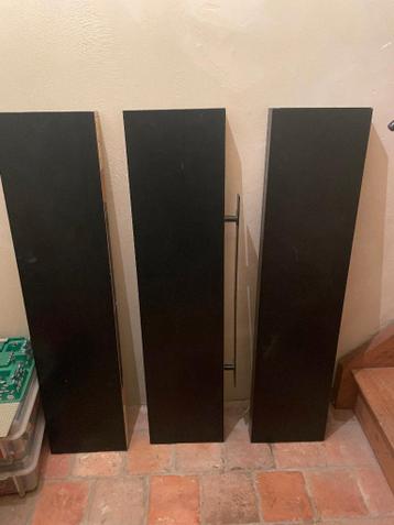 lack wandplanken 110 x 26 x 5 cm zwart