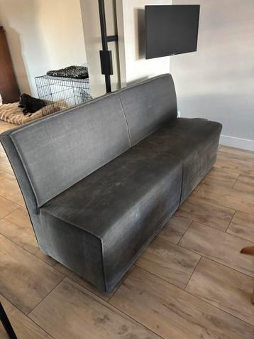 Eetkamer bank, antraciet, 180 cm