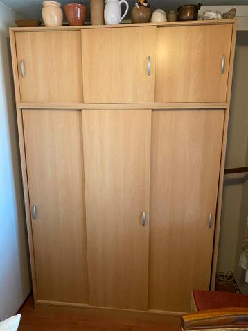 Kledingkast 3 schuifdeuren 2,20 x 1,46 x 0,58