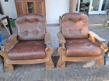 2 vintage retro fauteuils
