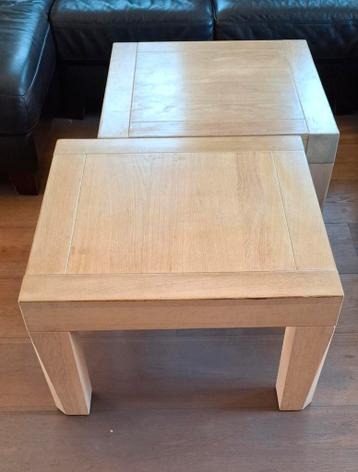 2 Grenen Salontafels - Opknapper