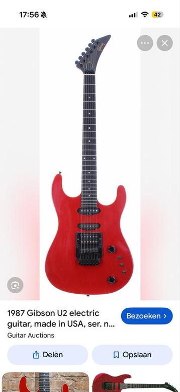 GEZOCHT Gibson U2 Elektrische Gitaar