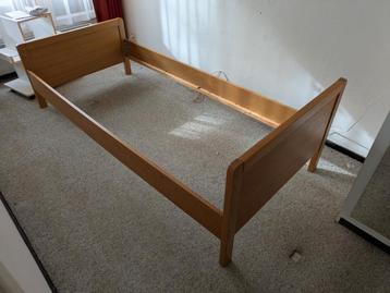 Eiken bed ledikant 90x200 gratis afhalen Hoogeveen
