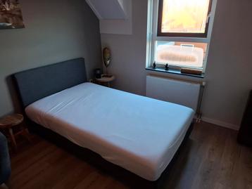 Beter Bed boxspring donker grijs,twijfelaar 120cm