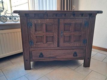 gratis massief eikenhouten tv-meubel