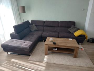 Hoekbank donkerbruin (14-20 maart afhalen)