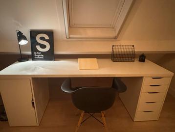 IKEA Bureaublad Wit 200x60cm