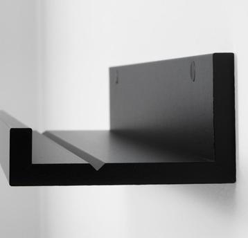 Mosslanda plank IKEA zwart 2x klein, 1x groot