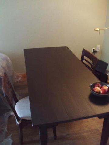 Eettafel + 6 stoelen gratis