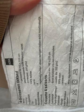 GRATIS 4-seizoenen dekbed