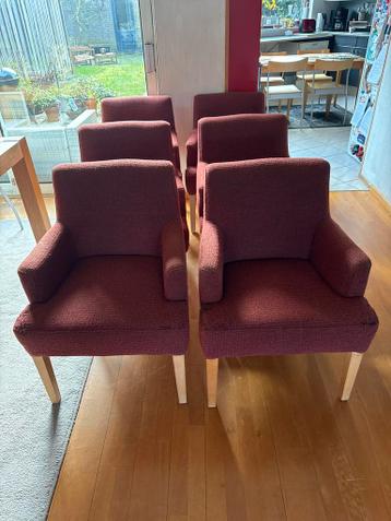 6 Comfortabele Eetkamerstoelen - Gratis Af te Halen