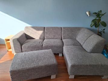 Gratis Grijze hoekbank gebruikt