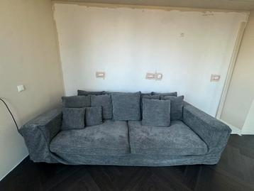 Moderne 3-zits bank grijs – Loods 5 - luxe stof