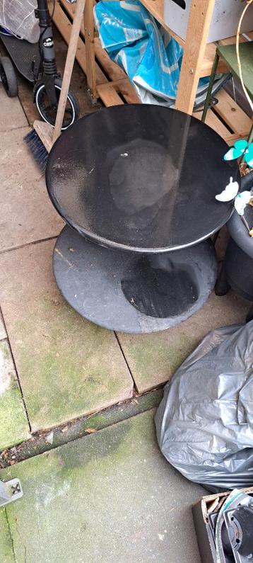 Salontafel metaal zwart