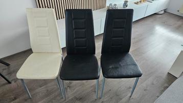 3 Kamerstoelen - Zwart & Wit