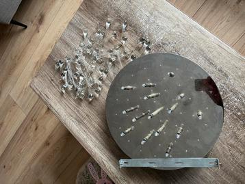 GRATIS plafond lamp met glazen pegels