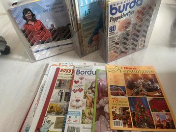 Diverse handwerktijdschriften, Burda, Knipmode etc