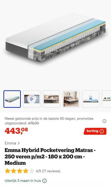 Emma Hybrid Matras - Gebruikt