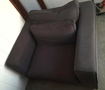 Taupe Loveseat - 120x110cm