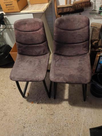 2 eetkamerstoelen grijs gratis