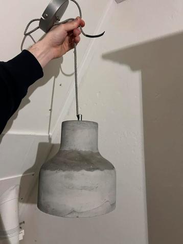 Hanglamp steen/beton grijs