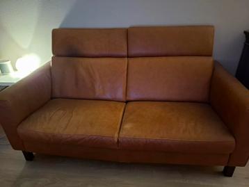 2 zits lederen bankstel