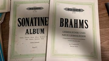 Bladmuziek piano en zang