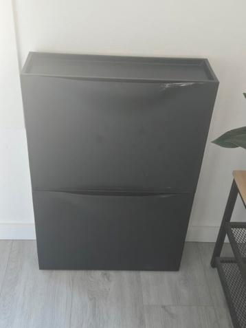 Schoenenkast 2x zwart