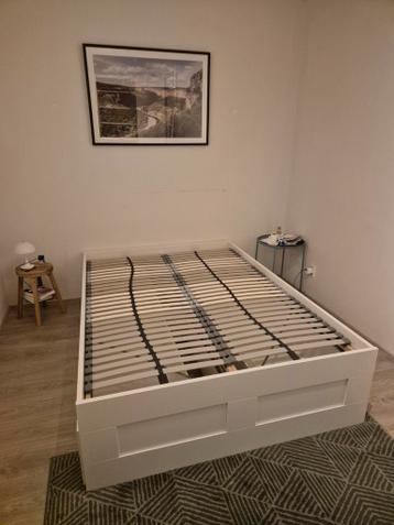 Ikea Brimnes bed met lades 140x200 inclusief lattenbodems