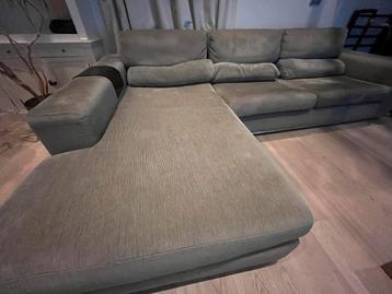 Grote Roche Bobois hoekbank ribstof - 320x120x220 cm