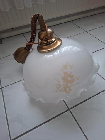 Vintage Plafondlamp met Bloemmotief