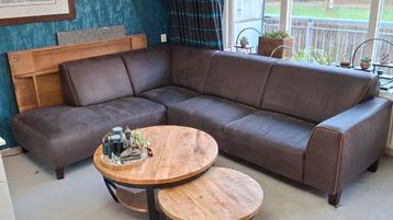 Hoekbank met microvezel bekleding - Gratis af te halen