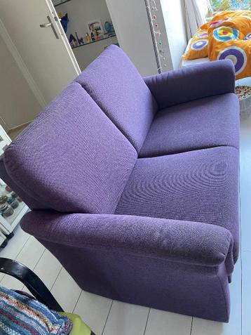 tweezits bankje , paars, met kussen , gratis ophalen!